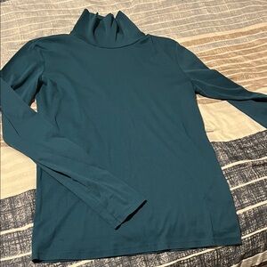 Uniqlo Teal Turtleneck Sweater